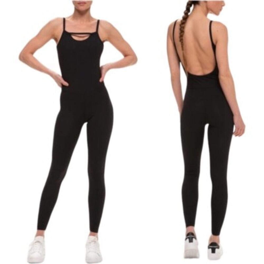 N:PHILANTHROPY Lolo scoopback cutout athletic bodysuit black one piece Sz M NEW - Picture 4 of 8